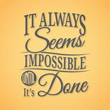 Typographic background with quote Stock Illustration