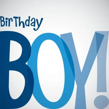 Typographic Birthday card in vector format. Stock Illustration
