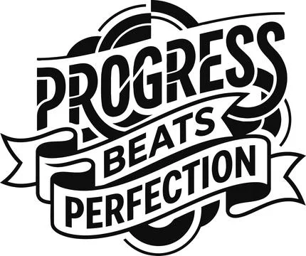 Typographic Black and White Graphic Illustration Featuring Motivational Quote 스톡 일러스트
