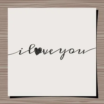 Typographic design greeting card template Illustrazione stock
