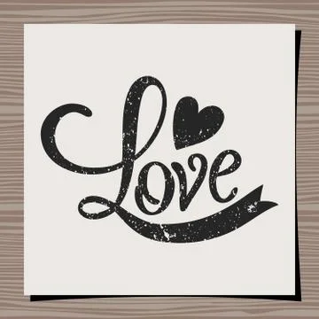 Typographic design greeting card template Stock Illustration