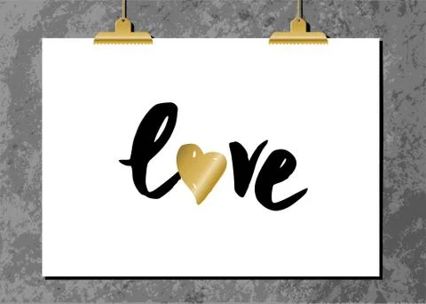 Typographic Design Poster Illustrazione stock