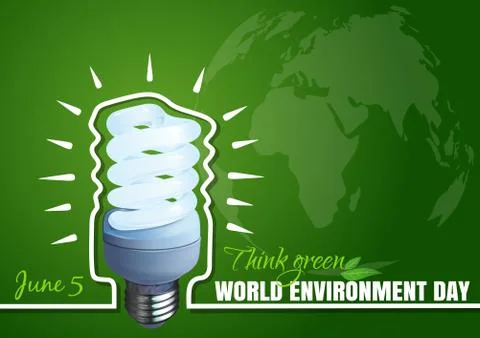 Typographic design for World Environment Day Stock Illustration