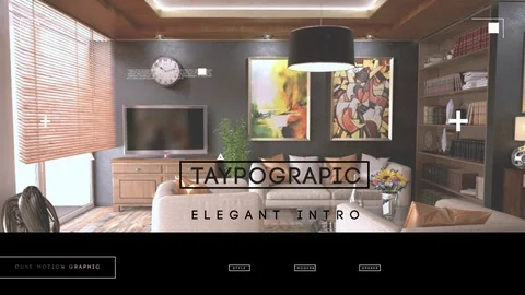 Typographic Elegant Intro After Effects stock