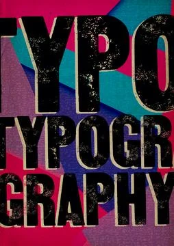 Typographic Poster. Illustrazione stock