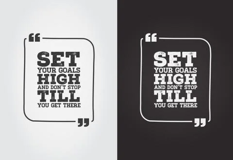 Typographic Quote Template Bubble. Template Vector Set Stock Illustration