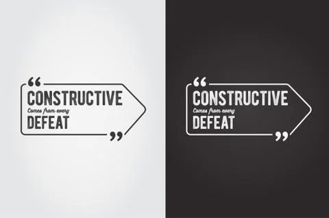 Typographic Quote Template Bubble. Template Vector Set Stock Illustration