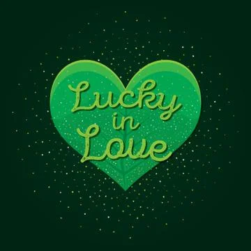 Typographic Saint Patrick's Day background. Vector design for greeting ca Illustrazione stock