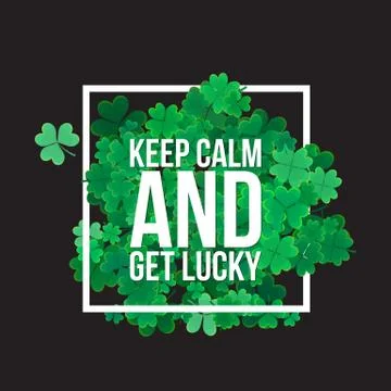 Typographic Saint Patrick's Day background Stock Illustration