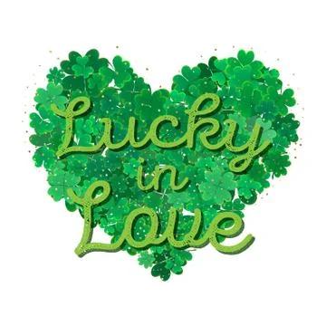 Typographic Saint Patrick's Day background Stock Illustration
