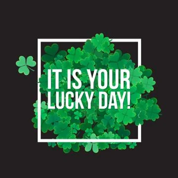 Typographic Saint Patrick's Day background Stock Illustration