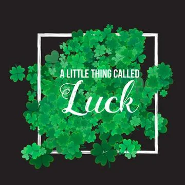 Typographic Saint Patrick's Day background Stock Illustration