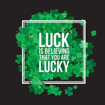 Typographic Saint Patrick's Day background Stock Illustration