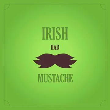 Typographic Saint Patrick's Day vector badge Stock Illustration