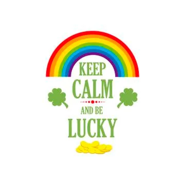 Typographic Saint Patrick's Day vector badge Stock Illustration