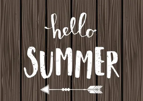 Typographic Summer Design Stock Illustration