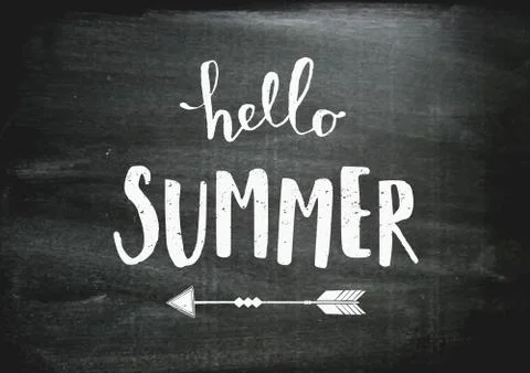 Typographic Summer Design Illustrazione stock