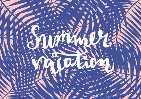 Typographic Summer Design Stock Illustration