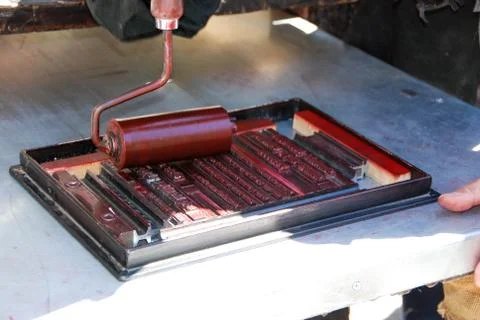 Typographical characters Stock Photos