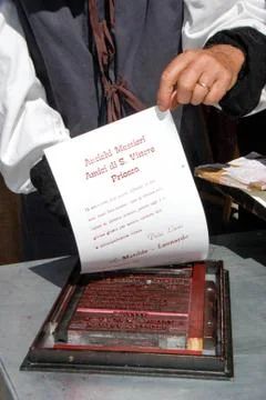 Typographical characters Stock Photos