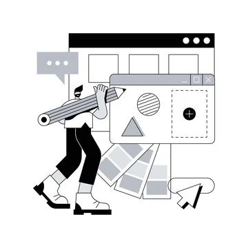 Typography abstract concept vector illustration. Stock Illustration