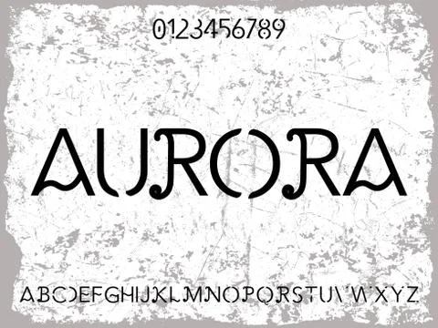 Typography  alphabet Vector of stylized and creative font design Abstract mod Stock Illustration