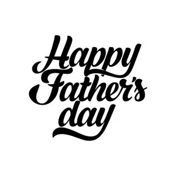 Typography and lettering with design elements for a happy father's day Stock-Illustration