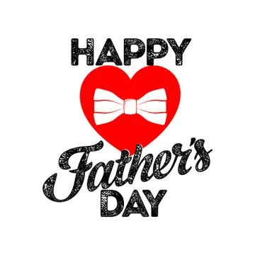 Typography and lettering with design elements for a happy father's day Stock Illustration