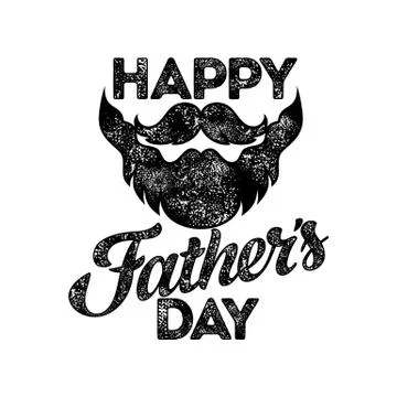 Typography and lettering with design elements for a happy father's day Stock Illustration