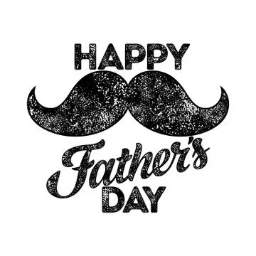 Typography and lettering with design elements for a happy father's day Stock Illustration