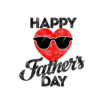 Typography and lettering with design elements for a happy father's day Stock Illustration