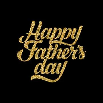 Typography and lettering with design elements for a happy father's day Illustrazione stock