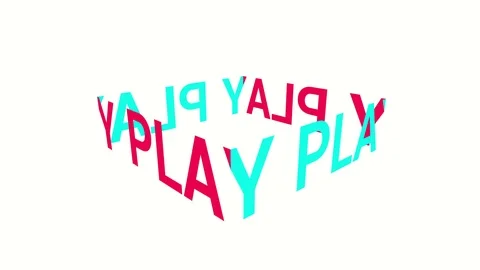 Typography animation in a cube like shape. Stock Footage 125856661