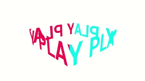 Typography animation in a cube like shape. Stock Footage 125856700