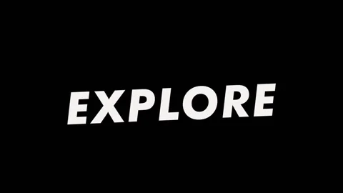Typography animation of Explore text animated Video stock 246117327