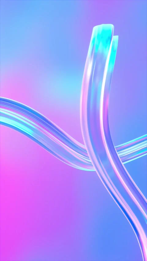 Typography animation of vibrant light trails of the letter A. Modern colorful Video stock 318310804