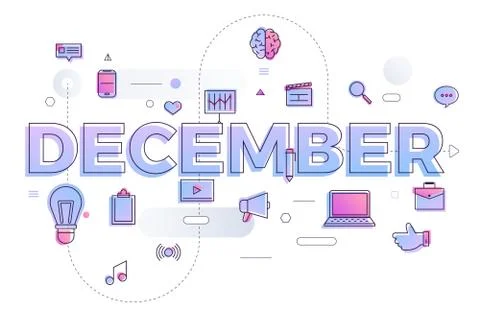 Typography  April Stock Illustration