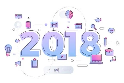 Typography  April Stock Illustration