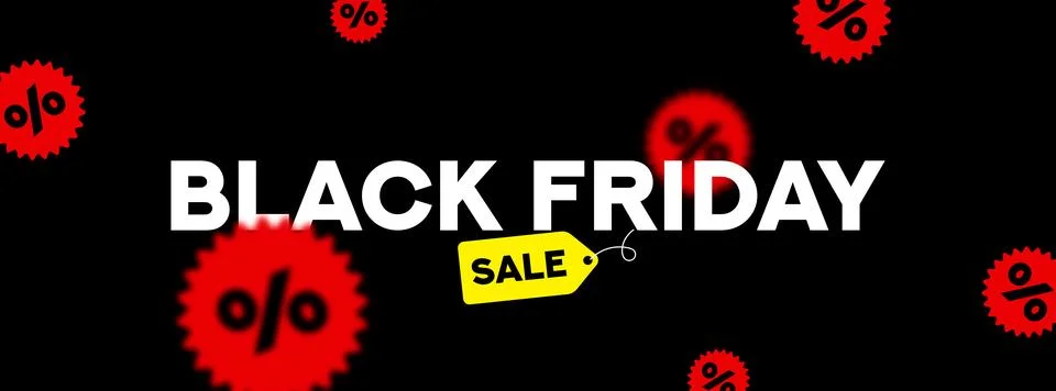 Typography background for Black Friday Stock Illustration