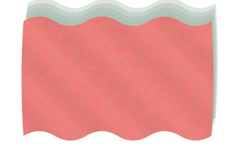 Typography background in rainbow soft blossom tones, styled with repeating linea Stock Illustration