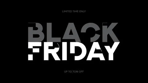 Typography banner for Black Friday Stock Illustration