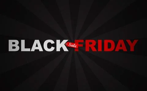 Typography banners for Black Friday. Stock Illustration