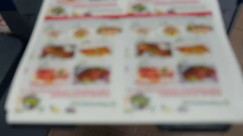 Typography. Booklets are printed on the printer Stock Footage 116706115