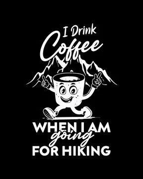 Typography Coffee vector T-shirt Design, coffee tee Stock Illustration