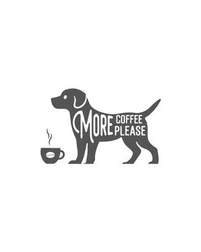 Typography Coffee vector T-shirt Design, coffee tee Stock Illustration
