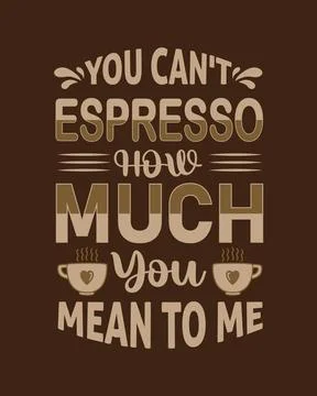 Typography Coffee vector T-shirt Design, coffee tee Stock Illustration