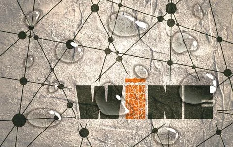 Typography concept for vineyard. Stock Illustration