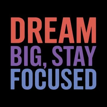 Typography Design for Students Committed to Success and Growth Stock Illustration