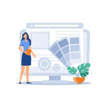 Typography flat modern design illustration Stock Illustration