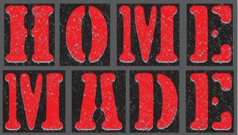 Typography graphic design Stock Illustration